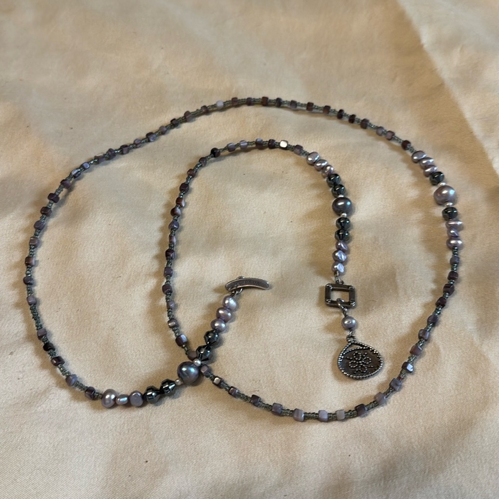 Silpada Freshwater Pearls & Hematite Necklace
